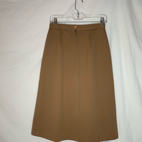 vintage 70’s So-En Jostawear midi skirt, small front slit, back zipper - Picture 3 of 10